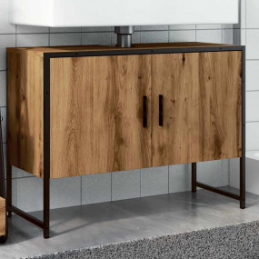Bathroom Sink Cabinet Artisan oak Engineered wood Mediu...