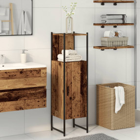 Bathroom Cabinet Old wood Engineered wood, powder-coate...