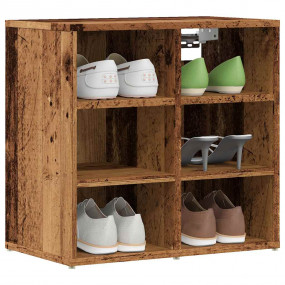 Shoe Cabinet Set of 2 Old wood Engineered wood Medium S...