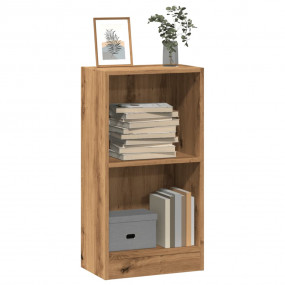 Bookcase Artisan Oak Engineered Wood 15.7 x 9.4 x 29.9 ...