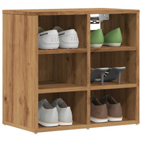 Shoe Cabinet Artisan Oak Engineered Wood Small Shoe Cab...