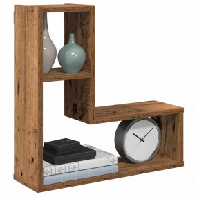 Wall Cube Shelf Set of 2 Old wood Engineered wood