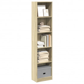 Bookcase Sonoma oak Engineered wood Tall Bookcase Recta...