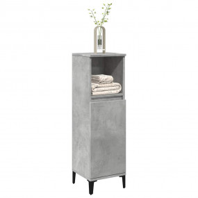 Bathroom Cabinet Concrete grey Engineered wood Medium