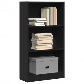 Bookcase Black Engineered wood 23.6 x 9.4 x 42.9 in Boo...