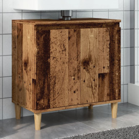 Sink Cabinet Old wood Engineered wood, solid eucalyptus...