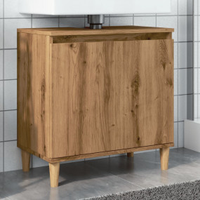 Sink Cabinet Artisan Oak Engineered Wood Medium