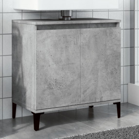 Sink Cabinet Concrete gray Engineered wood, metal
