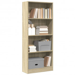 Bookcase Sonoma oak Engineered wood Tall Bookcase Recta...
