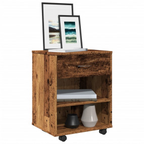 Rolling Cabinet Old wood Engineered wood 18.1 x 14.2 x ...