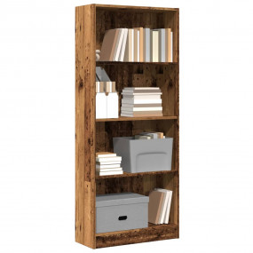 Bookcase Old wood Engineered wood 23.6 x 9.4 x 56.3 in ...