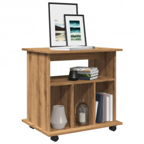 Rolling Cabinet Artisan Oak Engineered Wood Medium