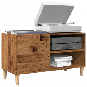 Record Cabinet Old Wood Engineered Wood, Solid Eucalypt...