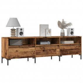 TV Cabinet Old wood Engineered wood, Iron Large TV Cabi...