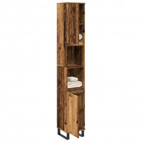 Bathroom Cabinet Old wood Engineered wood, Iron Tall