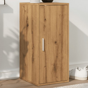 Shoe Cabinet Artisan Oak Engineered Wood Compact Shoe C...
