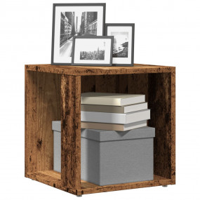Side Table Old wood Engineered wood 13.0 x 13.0 x 13.4 ...