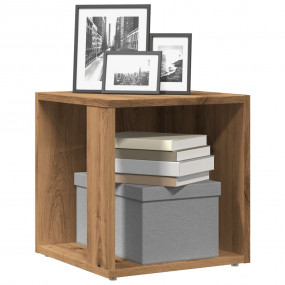 Side Table Artisan oak Engineered wood Small Side Table...