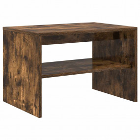 TV Cabinet Smoked Oak Engineered Wood Compact TV Cabine...