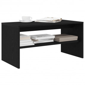 TV Cabinet Black Oak Engineered Wood 31.5x15.7x15.7 in ...