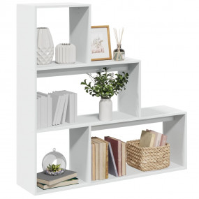 Room Divider Bookcase White Engineered wood 48.4x11.4x4...