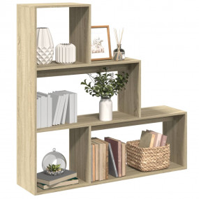 Room Divider Bookcase Sonoma oak Engineered wood Large