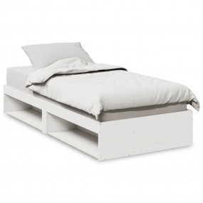 Day Bed White Solid Pine Wood Single