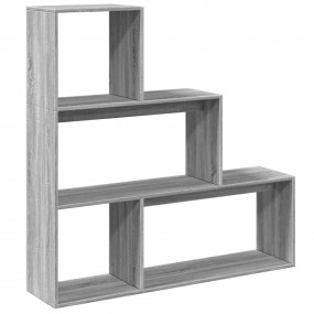 Room Divider Bookcase Grey Sonoma Engineered Wood Mediu...
