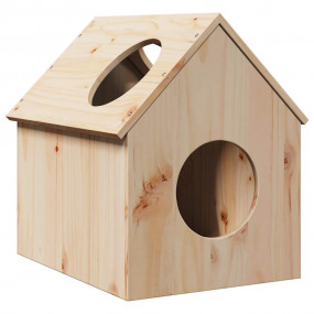 Cat House Pine Solid Pine Wood Medium Durable Cat House...