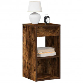 Bedside Cabinet Smoked oak Engineered wood 13.8 x 13.4 ...