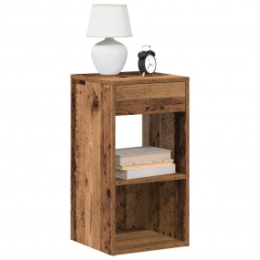 Bedside Cabinet Set of 2 Old Wood Engineered Wood Stand...