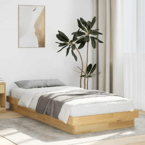 Bed Frame Natural wood Solid oak wood Single Bed Frame