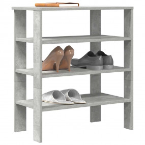 Shoe Rack Concrete grey Engineered wood Slim Shoe Rack