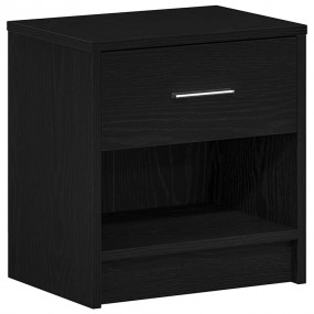 Nightstand Black Engineered wood 15.4 x 11.0 x 16.1 in ...
