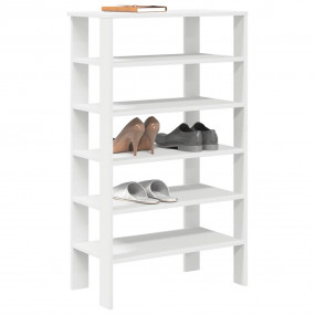 Shoe Rack White Engineered wood Slim Shoe Rack Rectangu...
