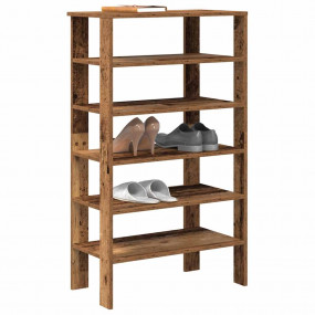 Shoe Rack Old Wood Engineered Wood Slim Shoe Rack Recta...