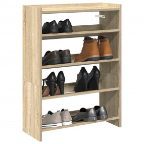 Shoe Rack Sonoma oak Engineered wood Slim, compact Stor...