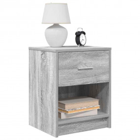 Bedside Cabinet Grey Sonoma Engineered wood 15.7 x 13.4...