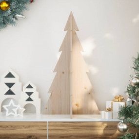 Wooden Christmas Tree Natural Wood Solid Pine Wood