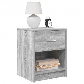 Bedside Cabinet Set of 2 Grey Sonoma Engineered wood