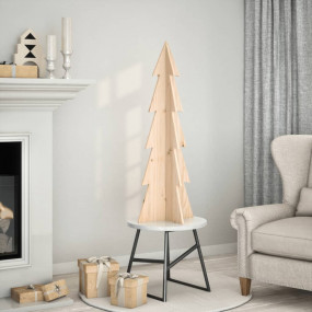 Wooden Christmas Tree Natural Wood Solid Pine Wood Smal...