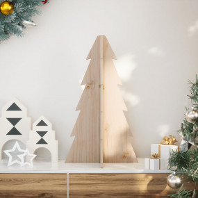 Wooden Christmas Tree Natural wood color Solid pine woo...