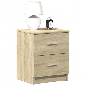 Bedside Cabinet Set of 2 Sonoma Oak Engineered wood Med...