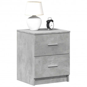 Bedside Cabinet Gray Engineered wood 15.7x14.2x19.7 in ...