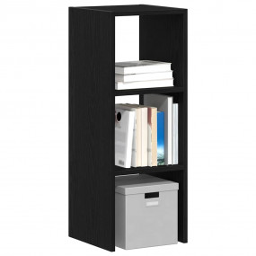 Bookcase Black oak Engineered wood Medium Bookcase Rect...