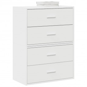 Cabinet Set of 2 White Engineered wood Medium Cabinet