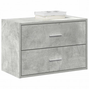 Cabinet Concrete Grey Engineered Wood Small Sideboard