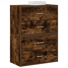Cabinet Set of 2 Smoked oak Engineered wood Small Cabin...