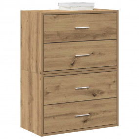 Cabinet Set of 2 Artisan Oak Engineered Wood Medium Cab...