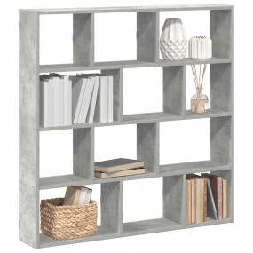 Wall Cube Shelf Concrete gray Engineered wood Large